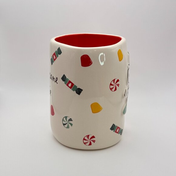 Snoopy Christmas mug by Rae Dunn | candy cane cutie Peanuts coffee mug - Picture 4 of 6